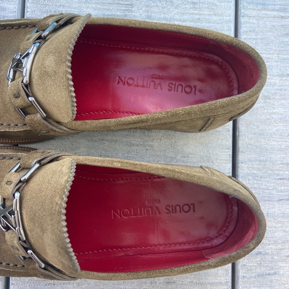 Authentic Louis Vuitton suede Loafers size US 9 - Picture 6 of 11